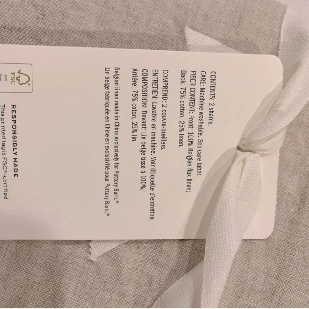 Pottery Barn soft linen